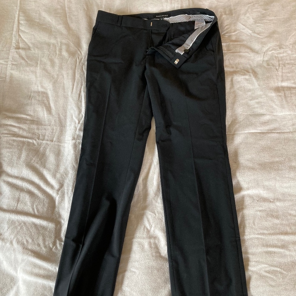 Banana Republic black dress pants, 4P
